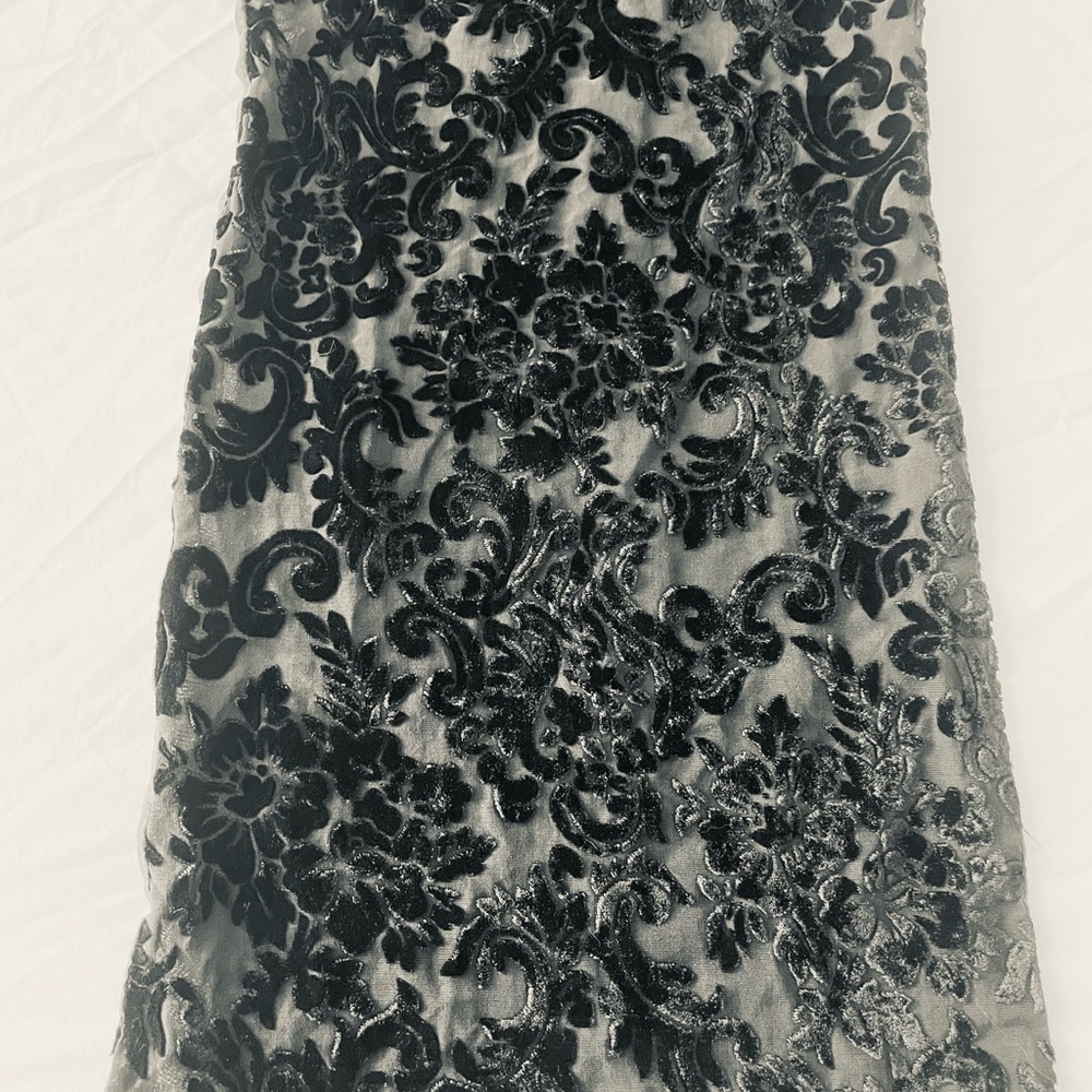 Lord and Taylor black silk scarf